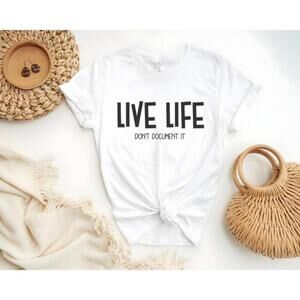 Gildan Unisex Softstyle Tee - Live Life Don't Document It